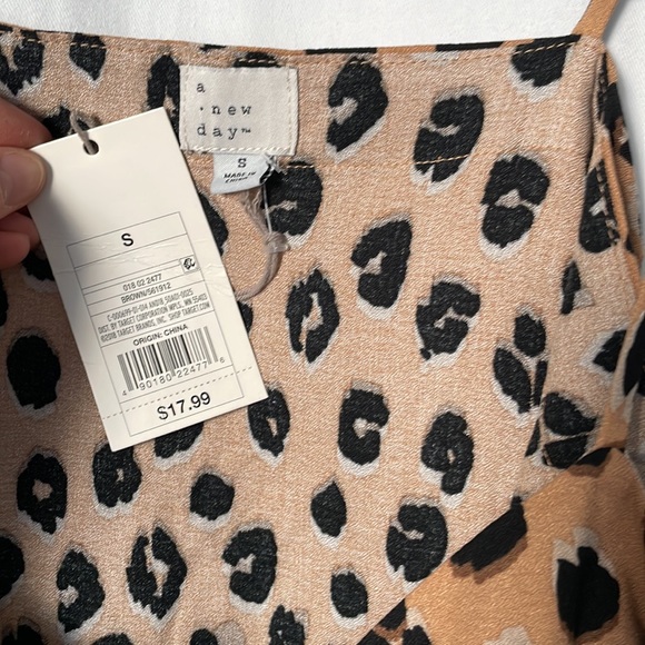 Leopard print slip tank top - Picture 4 of 6